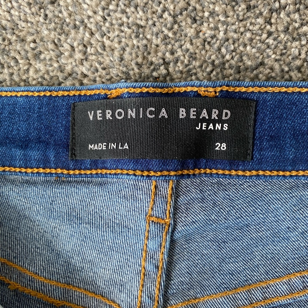 Veronica Beard Carly Kick Flare High Rise Jeans - Picture 3 of 7